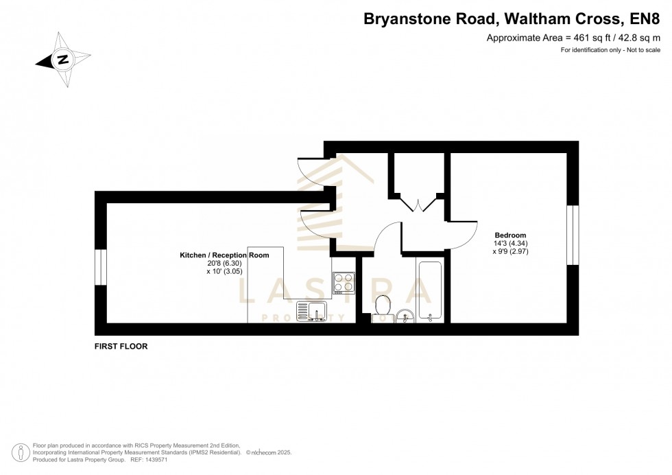 Floorplan for Gwendoline Court, Bryanstone Road, Waltham Cross