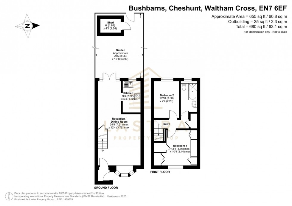 Floorplan for Bushbarns, Cheshunt, EN7