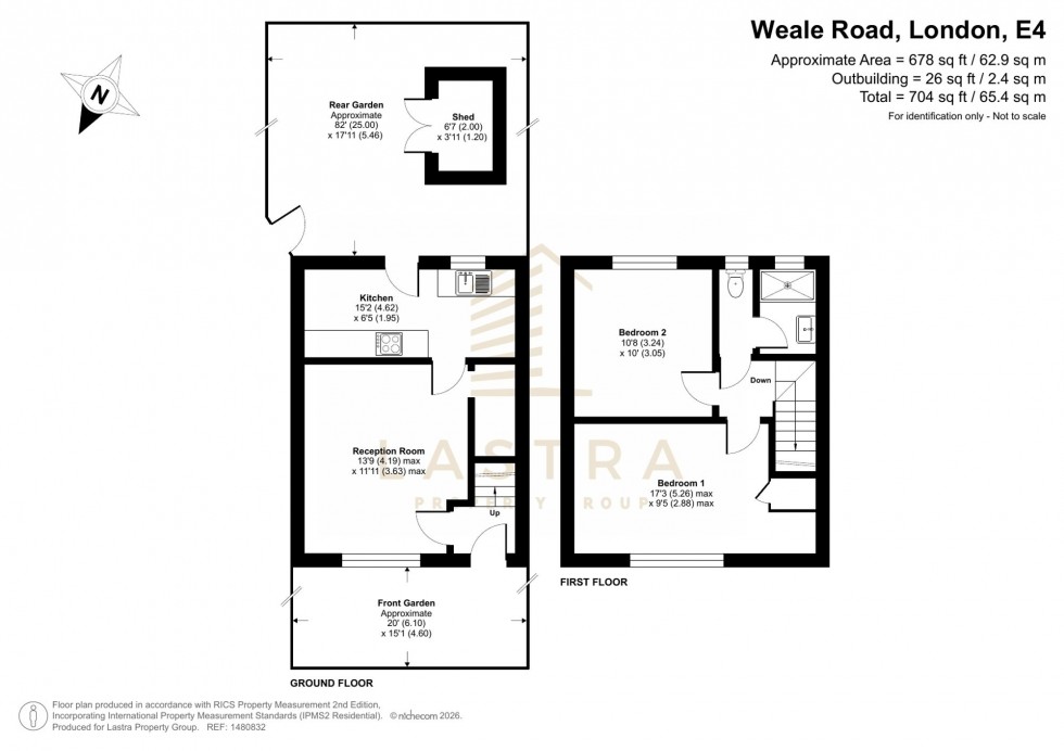 Floorplan for Weale Road, London, E4