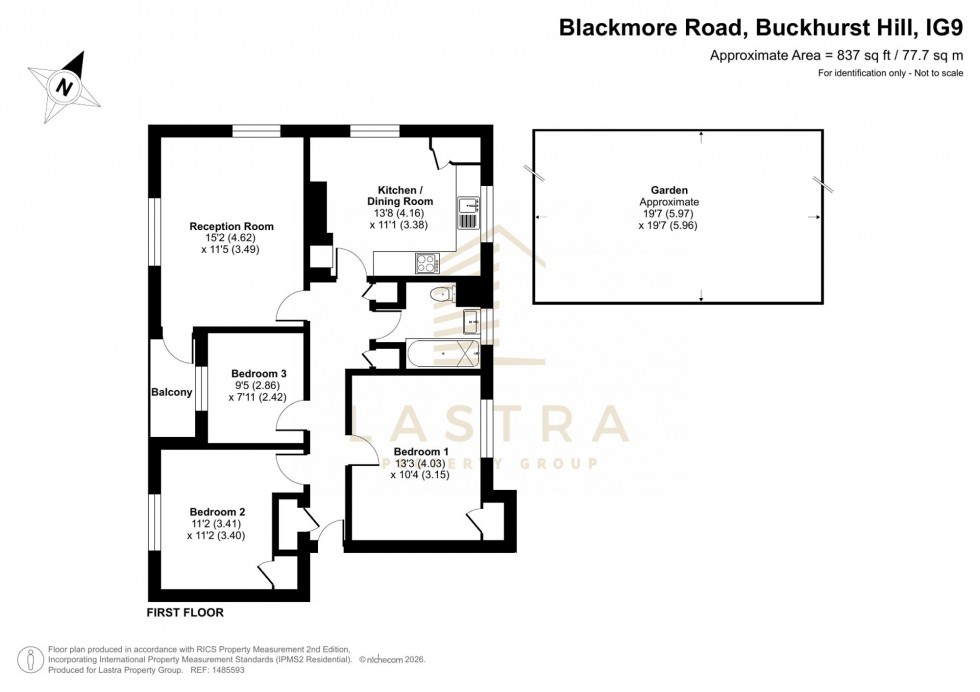 Floorplan for Blackmore Road, Buckhurst Hill, IG9