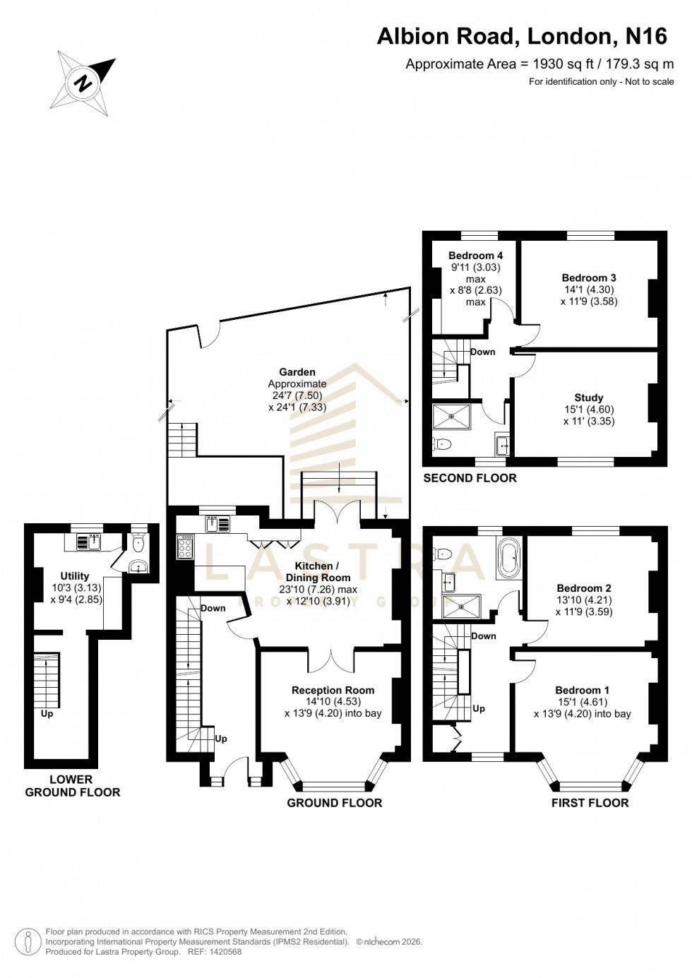 Floorplan for Albion Road, London