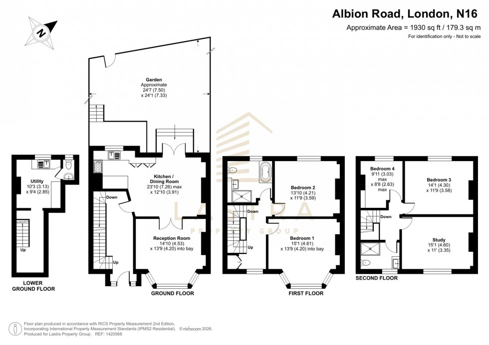 Floorplan for Albion Road, London, N16