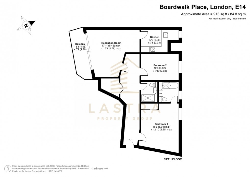 Floorplan for Boardwalk Place, London